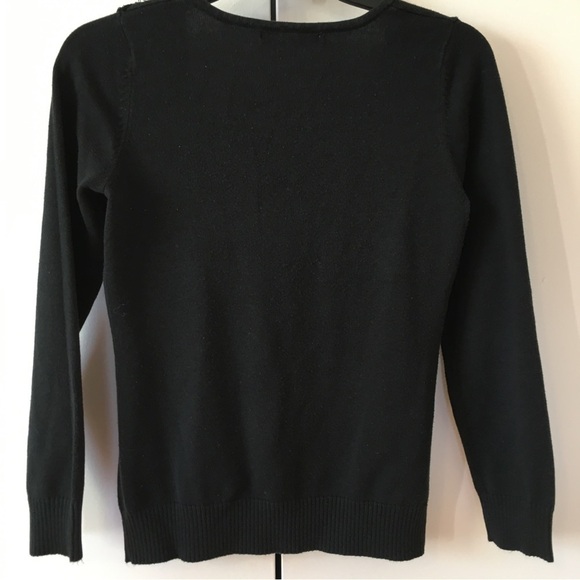Vintage 90's Black Square Neck Sweater - Picture 2 of 15